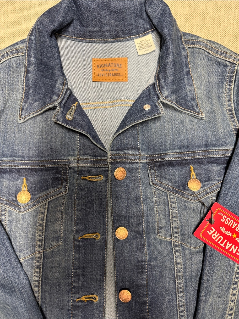 Signature by Levi Strauss Blue Denim Jacket with Copper Buttons. 0169 - Picture 2 of 10